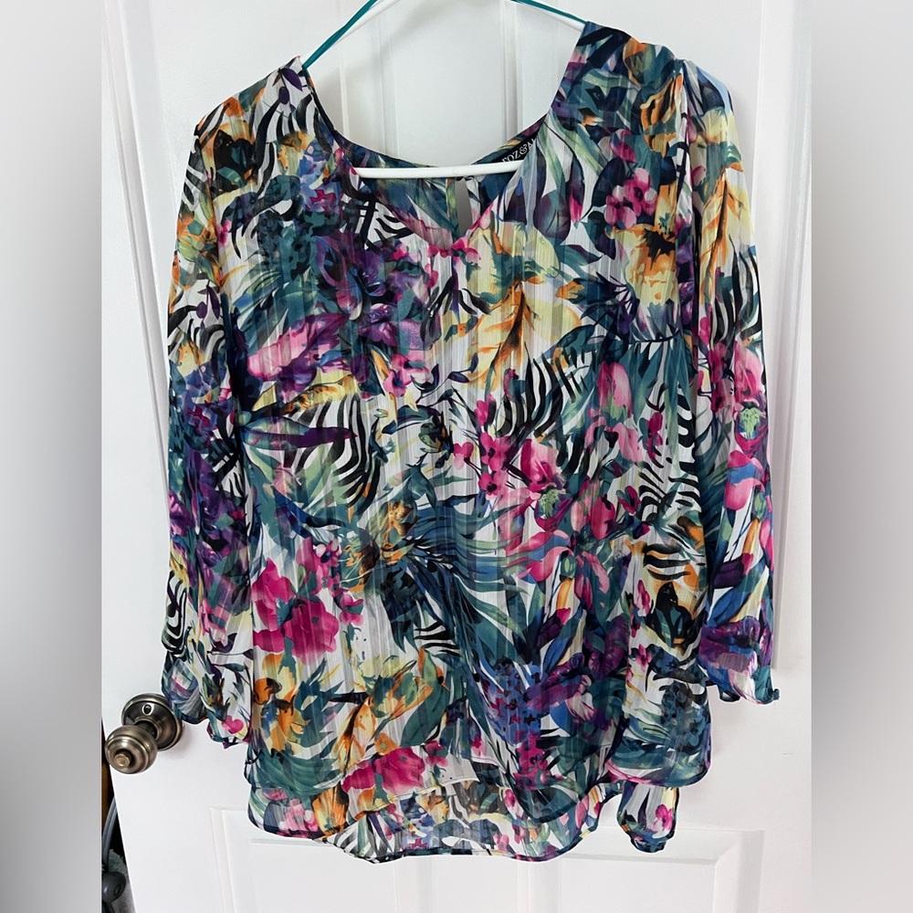 Floral Multicolor Women's Top